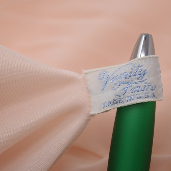 Vanity Fair Robe 2 Layer Peignoir 38 Chiffon Peach Vintage 1950s Hollywood Glam - Picture 8 of 14